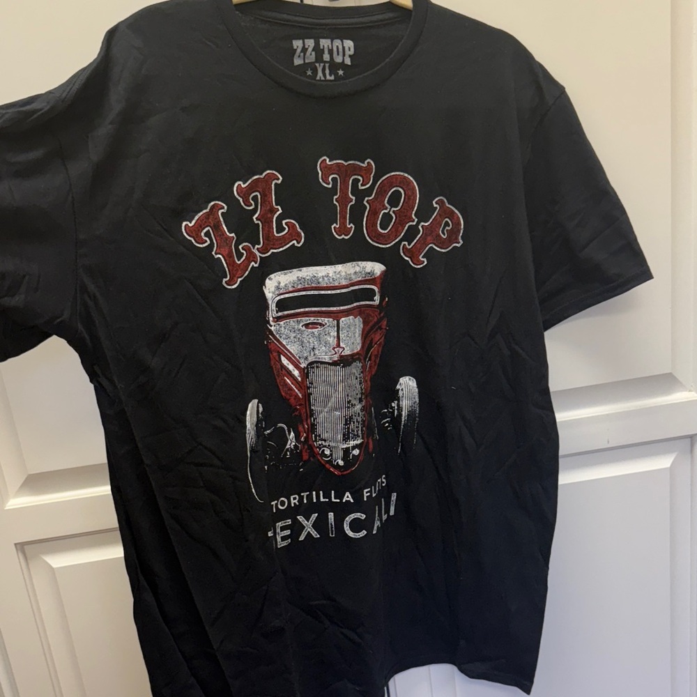 ZZ Top Black Graphic Concert T-Shirt